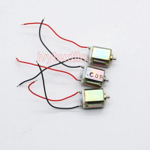 5pc 6.5x8mm DC micro Motor 1.5V 0.005A 20000RMP High speed with cable mini motor