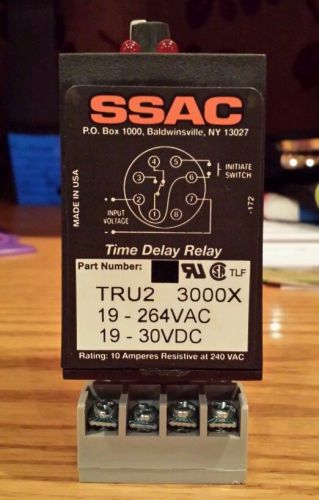 SSAC TRU2 3000X Universal Time Delay Relay with Base