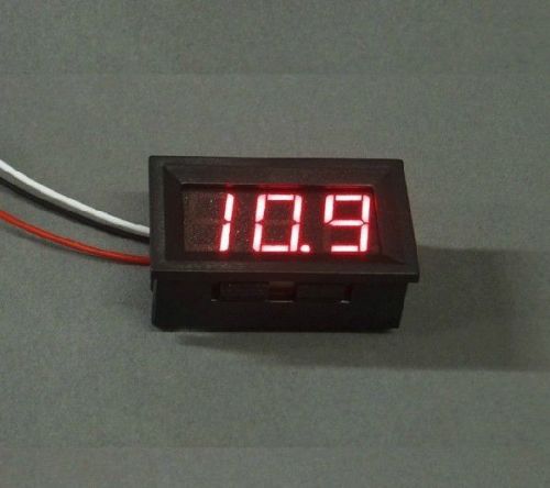 Mini red LED Digital Voltmeter 4.5~30V For 9V 12V 24V