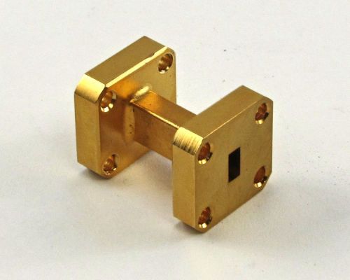 1&#034; Gold Waveguide Straight Section - WR-22, 33-50 GHz