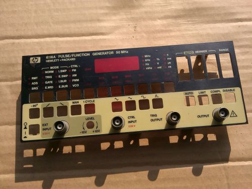 Front Panel  for HP 8116A Function Generator