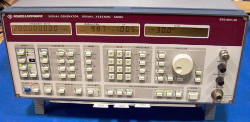 Rohde &amp; schwarz smhu58 signal generator 100khz-4320mhz used no guide or leads for sale