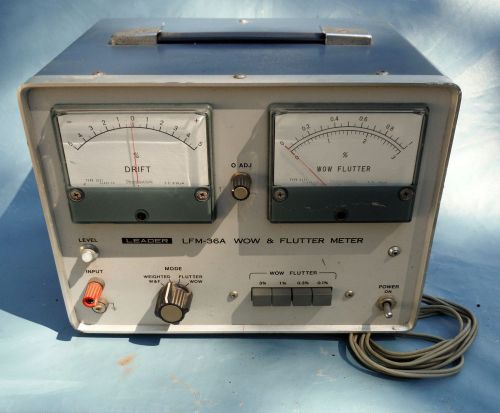 Antique Leader LFM-36A Wow &amp; Flutter Meter