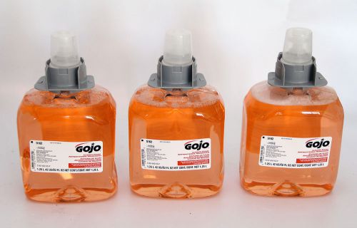 Gojo 5162-03 antibacterial luxury foam soap handwash refill 1250ml box of 3 for sale