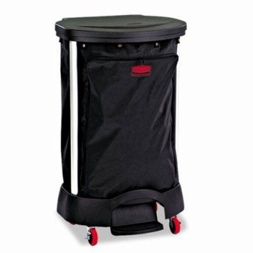 Rubbermaid Premium Step-On Linen Hamper Bag, Black (RCP 6350 BLA)