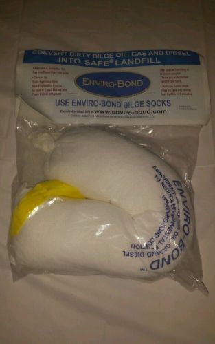 2 New Enviro-bond Bilge Socks Absorbs and Solidifies oil and gas