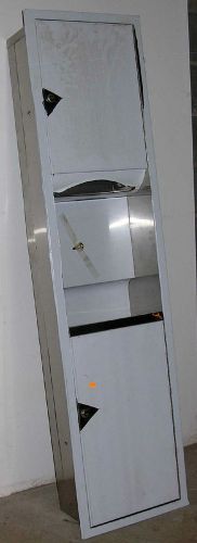 COMMERCIAL STAINLESS STEEL, TOWEL DISPENSER &amp; WASTE RECEPTACLE