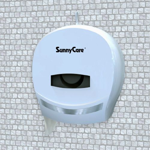 SunnyCare #8001W 9&#039;&#039; Jr Jumbo Roll Toilet Paper Towels Tissue Dispenser