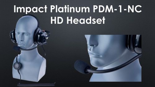 Impact platinum pdm-1-nc hd public safety headset for sale