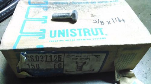 Unistrut 3/8-16 x 1-1/4 hex head cap screw - pk 150 for sale