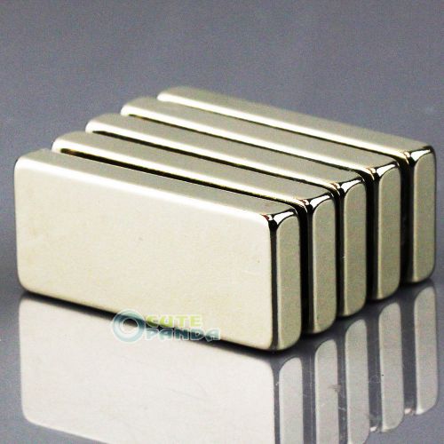 5PCS N50 Strong Block Cuboid Strip Magnets 28 x 12 x 4 mm Rare Earth Neodymium