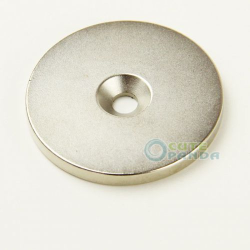 Round Ring Loop Disc Magnet 50 x 5 mm Counter Sunk Hole 6mm Rare Earth Neodymium