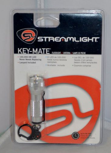 Streamlight Key-Mate Keychain Flashlight LED Light With Lanyard Silver (New)