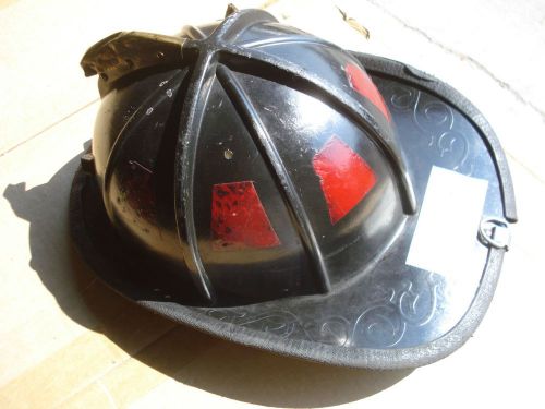 Cairns 1044 helmet + liner firefighter turnout bunker fire gear ...#165 black for sale
