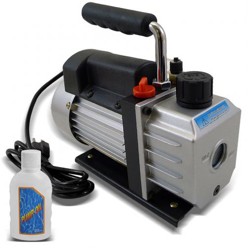 4 cfm rotary vane deep vacuum pump 1/3hp hvac ac air tool freon r410a r134 r134a for sale