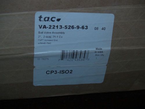 TAC VS-2213-526-9-63 DURADRIVE PROPORTIONAL ACTUATOR &amp; BALL VALVE ASSEMBLY