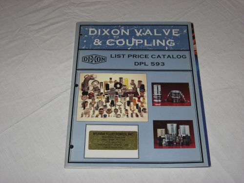 DIXON Valve &amp; Coupling Price List DPL593  Industrial Supply Catalog