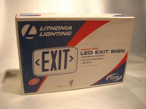 New lithonia led wall exit sign 120/277 v for sale
