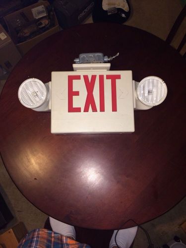 Exit sign. good working piece. salvaged from old factory. for sale