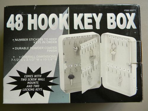 Key Storage Box- 48 Hook Lock Box -Wall Mount- by Harbor Freight