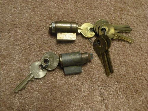 Two Vintage Yale Lock Cylinders with Keys