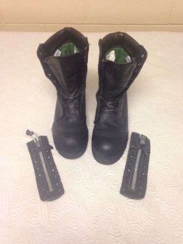 Ranger firewalkers structural firefighting boots 9m w/zippers!! for sale