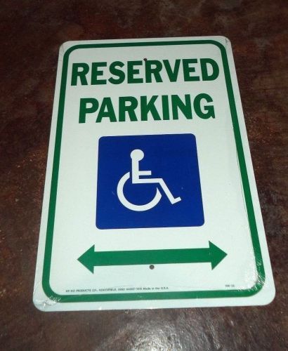 Handicap Parking Sign -  Large Metal Business Street Safety Sign 12x18&#034; - HW-32