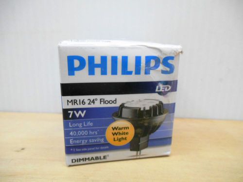 PHILIPS 7MR16/F24 2700 DIM LED 7W 24DEG FLOOD -NEW IN DISTRESSED PACKAGE