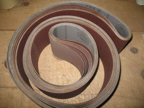 10 pcs. Hermes 4 x 132&#034;  A-80X sanding/grinding belts RB346 cloth