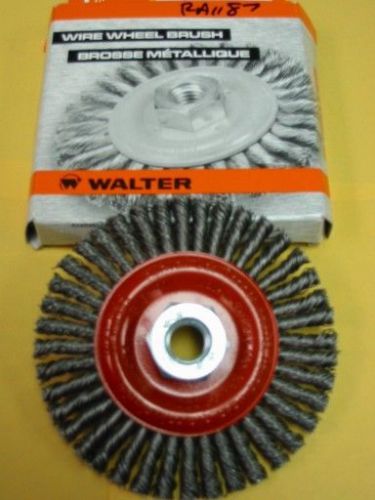 Walter wire wheel brush 4.5&#034;x3/16&#034;x5/8&#034;-11 -qty/1- 13k454 for sale