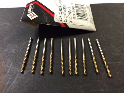 Cleveland 16158  2165tn  no.43 (.0890) screw machine, parabolic drills lot of 10 for sale