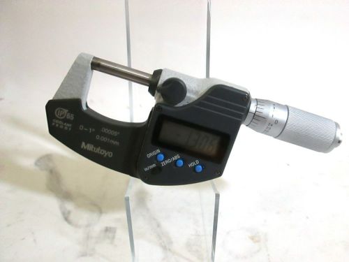 Mitutoyo ip65 coolant proof digital micrometer no. 293-344 for sale