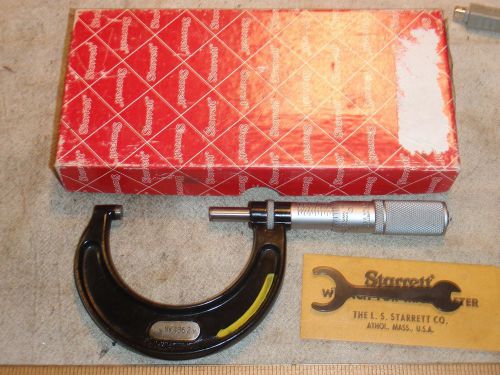 Starrett T436XFL-2 Micrometer, 1-2&#034;, .0001&#034; Graduation w/Original Box