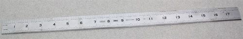 ARCH 18&#034; HARDENED STAINLESS STEEL RULER 10ths 100ths 32ths 64ths Made in JAPAN