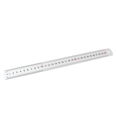 Aluminum Alloy Straight Measure Ruler 30cm 12 Inch Measuring Tool