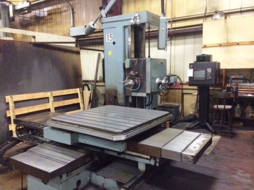 4-1/8&#034; wotan model b-105m table type horizontal boring mill 55&#034; x 55&#034; rotary for sale