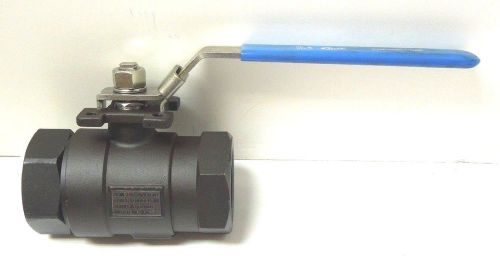 Ball valve 2&#034; npt 3000 psi rp carbon steel body ss ball tef seat 3600wc09-plt-f for sale