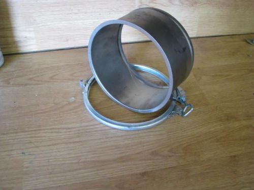 Large stainless steel air duct exhaust or other 6 7/8&#034; or 1750 mm with clamp for sale
