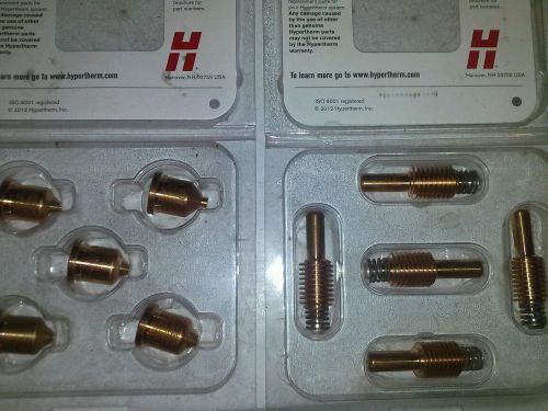 (qty 2)hypertherm plasma cutting  consumables.5 pack ofnozzles &amp; contact tips for sale