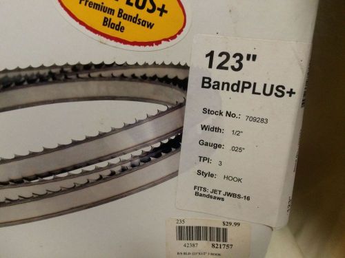 Jet professional duty bandsaw blade 1/2 wide by 123 in for sale