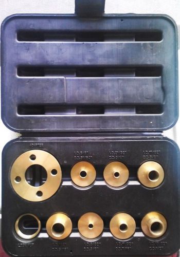 Brass router template bushing guide kit set for porter cable base inlay hinge for sale