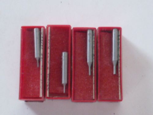 4 Piece High Speed Router Bits 1/16&#034; and 1/8&#034; (2 of each) New