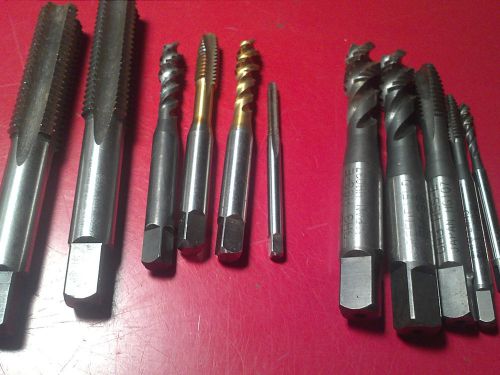 Green Field /Morse industrial taps. Incredible shape! Nice assortment! Clean.