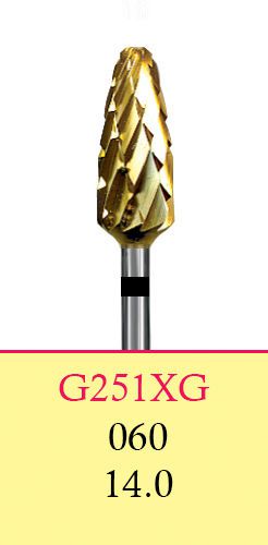 Dental lab carbide cutters-hp shank(44.5 mm)-g251xg/060 (8334)-cross cut(2 burs) for sale