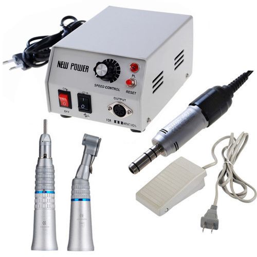 Dental lab marathon micromotor electric motor contra angle straight handpiece for sale