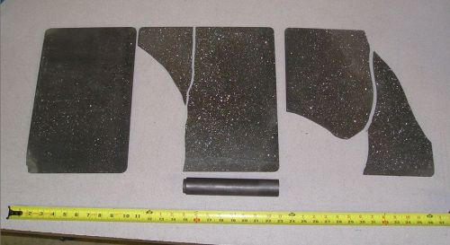 Lot of Mixed Graphite Furnace Parts Cracked Pieces Plate Tube 9&#034; Long 1-1/2&#034; OD