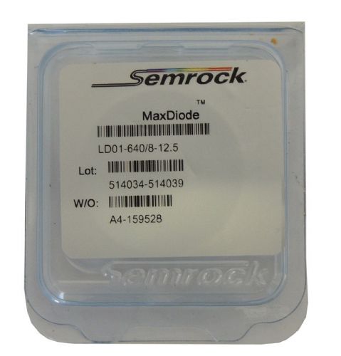 NEW Semrock 640/8nm MaxDiode Laser Diode Clean-up Filter LD01-640/8-12.5