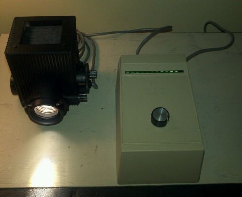 Nikon model un transformer 12v 100w halogen microscope lamp power supply tested! for sale