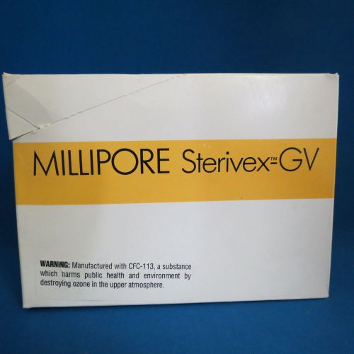 Millipore sterivex gv pressure driven filter units 0.22µm pvdf svgv01015 qty 15 for sale