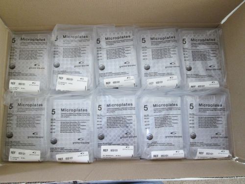 Greiner Microplates, #655101, Case of 100, 96-Well, PS, F-Bottom, Non-Sterile